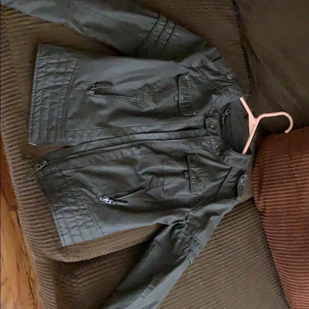 Olive Moto Jacket